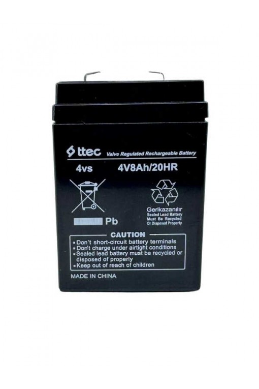 Ttec 4v 8ah Bakımsız Kuru Işıldak ve Terazi Aküsü 2025 Üretimi Ttec 4v 8ah Bakımsız Kuru Işıldak ve Terazi Aküsü 2025 Üretimi