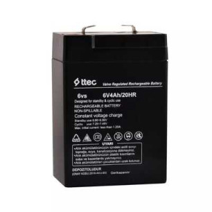 Ttec 6 Volt 4 Amper Alarm/Güvenlik Sistemi için Bakımsız Kuru Akü Ttec 6 Volt 4 Amper Alarm/Güvenlik Sistemi için Bakımsız Kuru Akü