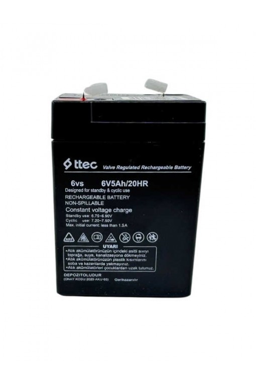 Ttec 6V 5Ah Tartı ve Baskül Aküsü 6 Volt 4 Amper Yerine