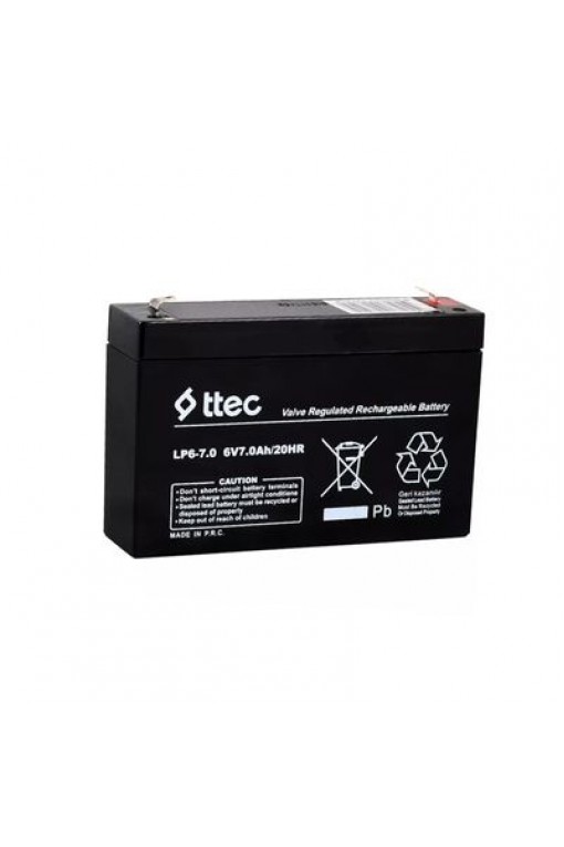Ttec 6V 7Ah Bakımsız Kuru Akü Ttec 6V 7Ah Bakımsız Kuru Akü