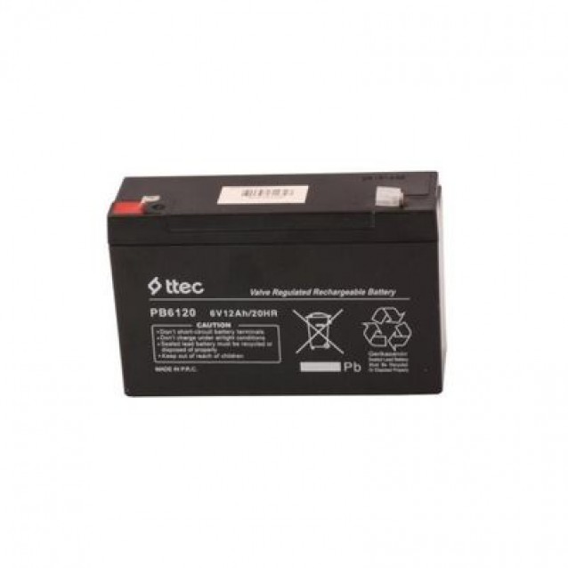 Ttec Smoby Quad Rally Akülü Motor Için Uyumlu - Akü 6V 12AH - 6 Volt 12 Amper Kuru Tip Akü Batarya Pili