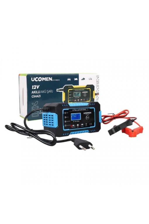 UCOMEN 12V 6A Akıllı Akü Şarj Cihazı Otomatik LCD Ekran (UC-C120501A) UCOMEN 12V 6A Akıllı Akü Şarj Cihazı Otomatik LCD Ekran (UC-C120501A)