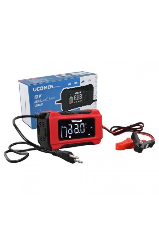 UCOMEN 12V 6A Akıllı Akü Şarj Cihazı Otomatik LCD Ekran (UC-C120501B) UCOMEN 12V 6A Akıllı Akü Şarj Cihazı Otomatik LCD Ekran (UC-C120501B)