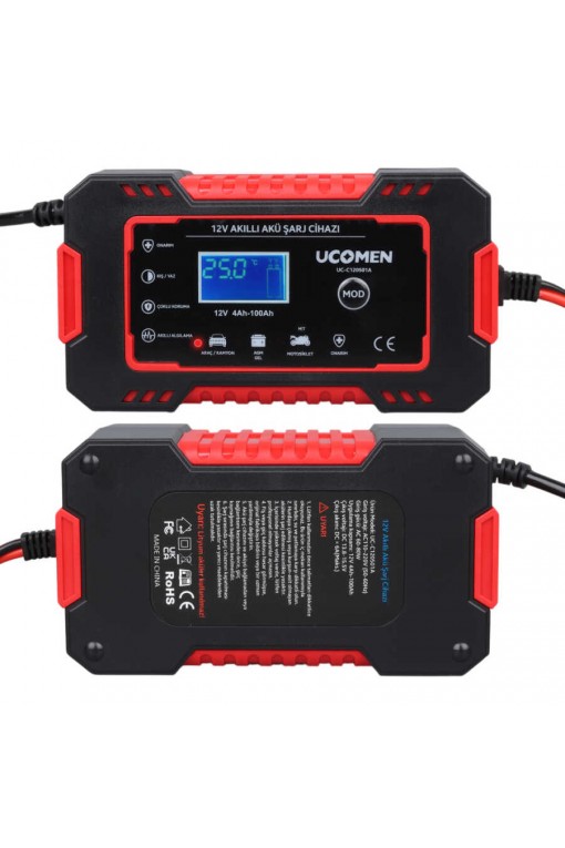 UCOMEN UC-C120501A 12V MAX 6A KIRMIZI LED GÖSTERGELİ AKÜ ŞARJ CİHAZI UCOMEN UC-C120501A 12V MAX 6A KIRMIZI LED GÖSTERGELİ AKÜ ŞARJ CİHAZI