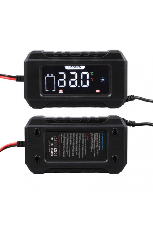 UCOMEN UC-C120501B 12V MAX 6A SİYAH LCD GÖSTERGELİ AKILLI AKÜ ŞARJ CİHAZI UCOMEN UC-C120501B 12V MAX 6A SİYAH LCD GÖSTERGELİ AKILLI AKÜ ŞARJ CİHAZI