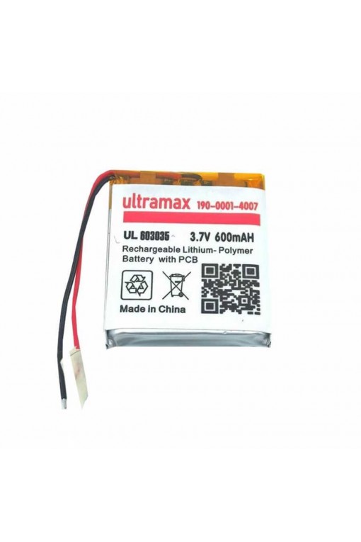 Ultramax 3.7v 600mah 603035 Li-po Lithium Polymer Batarya Pil Ultramax 3.7v 600mah 603035 Li-po Lithium Polymer Batarya Pil