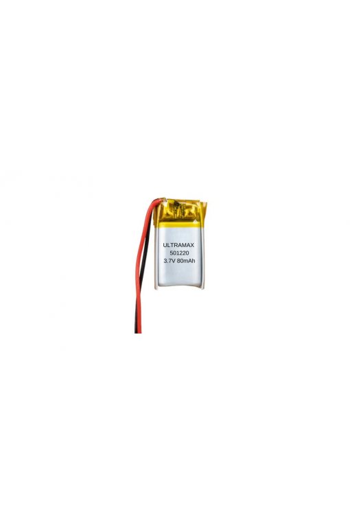 Ultramax 501220 3.7 Volt 80 mAh Lityum Polimer Pil Ultramax 501220 3.7 Volt 80 mAh Lityum Polimer Pil