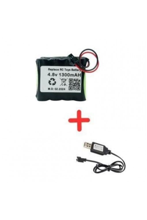 Vargem Kumandalı 4.8V 1600MAH Oyuncak Araba Bataryası Siyah Soket+Usb Şarj Cihazı Vargem Kumandalı 4.8V 1600MAH Oyuncak Araba Bataryası Siyah Soket+Usb Şarj Cihazı