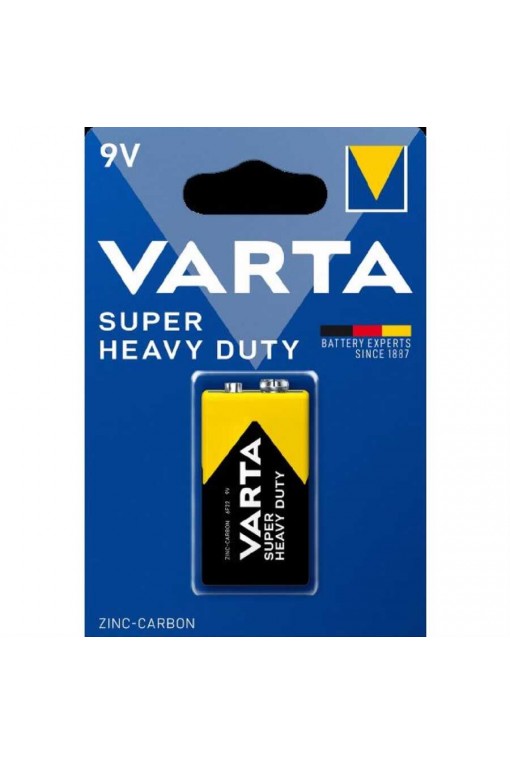 Varta Superlife / Super Heavy Duty 9V Çinko Karbon Pil Tekli Blister Varta Superlife / Super Heavy Duty 9V Çinko Karbon Pil Tekli Blister