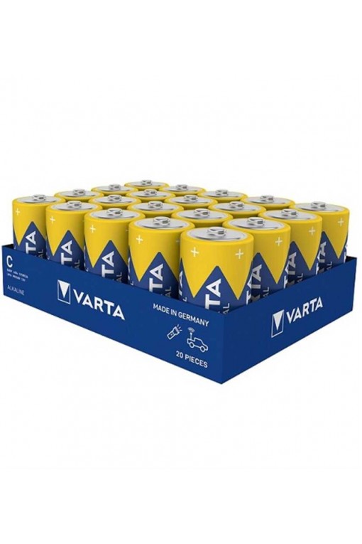 Varta 4014 Endüstriyel Alkalin C Size Orta Boy Pil 20Li Varta 4014 Endüstriyel Alkalin C Size Orta Boy Pil 20Li