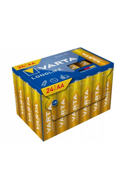 Varta 4106 Longlife AA Alkaline Kalem Pil 24'lü Ambalaj