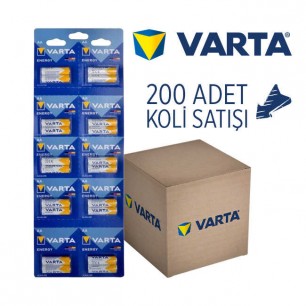 Varta 4106229482 Energy AA Alkalin Kalem Pil 200'lü Koli Satış