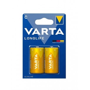 Varta Longlife Alkalin C Orta Boy 2'li Pil (Blister)