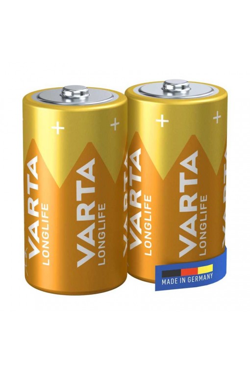Varta Longlife Alkalin C Orta Boy 2'li Pil (Blister)