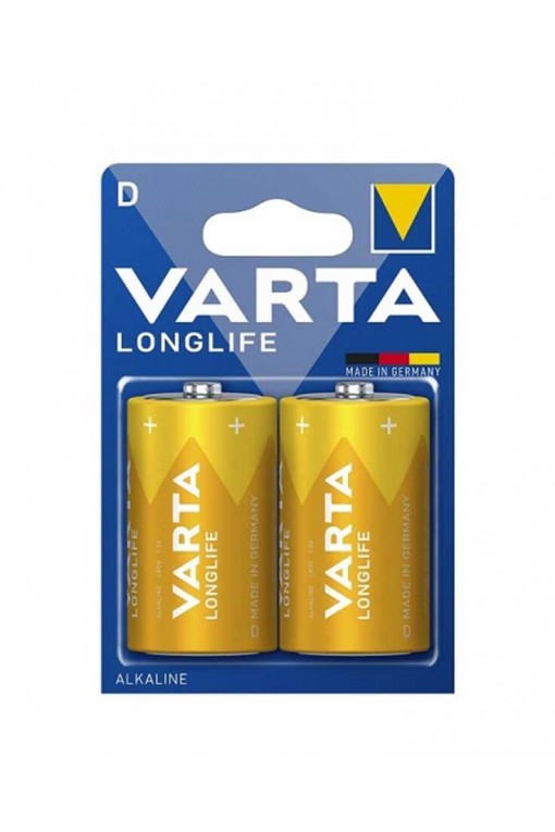Varta 4120 Longlife Alkalin D Büyük Boy Pil 2li Blister