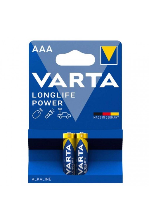 Varta 4903 Longlife Power Alkalin AAA İnce Kalem Pil 2'li Paket (Blister) Varta 4903 Longlife Power Alkalin AAA İnce Kalem Pil 2'li Paket (Blister)
