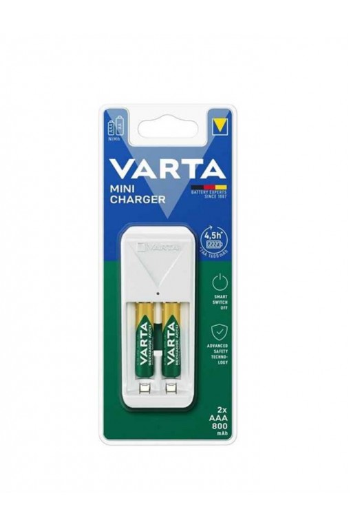 Varta 57656 201 421 2x AAA 800mAh 56703 dahil Mini Şarj Cihazı