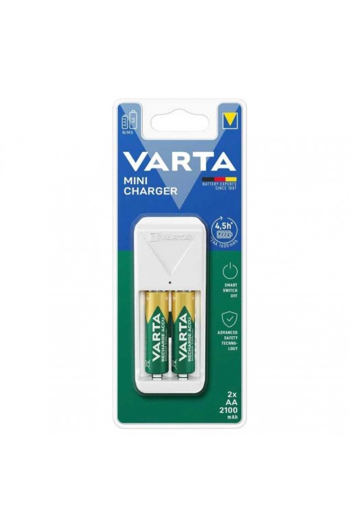 Varta 57656 Mini Şarj Cihazı AA 2x2100mAh Pilli (Varta Mini Charger)