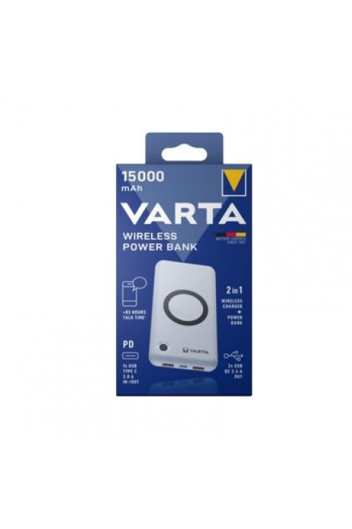 Varta 57908 Wireless Powerbank 15000 mAh Varta 57908 Wireless Powerbank 15000 mAh