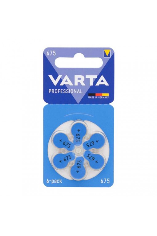 Varta 675 Numara Kulaklık İşitme Cihazı Pili (6'lı Paket)