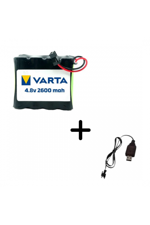 Varta 6v 2600mAH Oyuncak Araba Bataryası Siyah Soket Varta 6v 2600mAH Oyuncak Araba Bataryası Siyah Soket