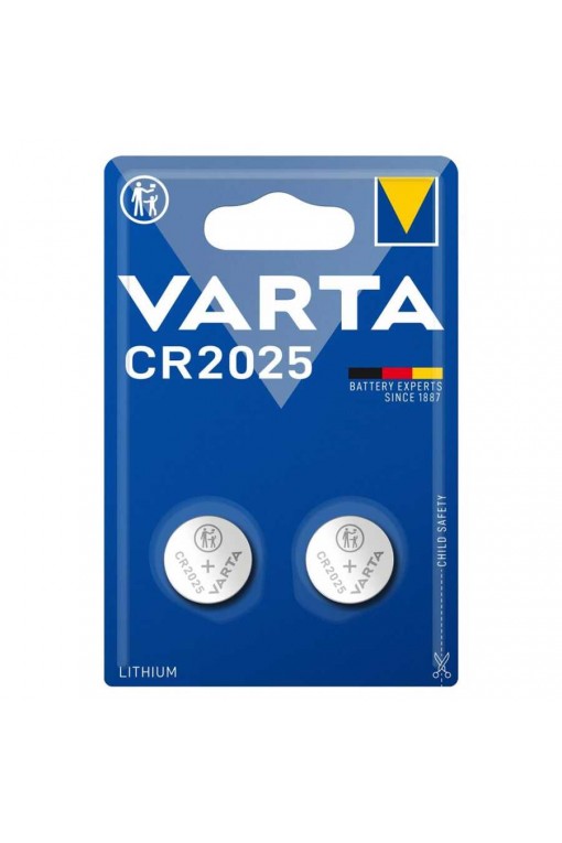 VARTA CR2025 3V Lityum Pil 2'li Paket (Blister) VARTA CR2025 3V Lityum Pil 2'li Paket (Blister)