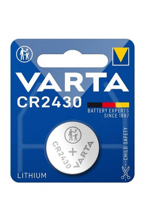 Varta CR2430 Lityum 3V Lityum Pil Tekli Blister Varta CR2430 Lityum 3V Lityum Pil Tekli Blister