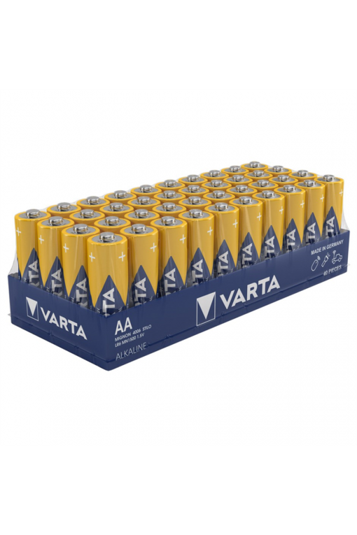Varta Endüstriyel AA Kalem Pil 1.5V Alkalin 40lı Kutu Varta Endüstriyel AA Kalem Pil 1.5V Alkalin 40lı Kutu