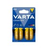 Varta Longlife Alkalin AA Kalem Pil 4'lü Paket (Blister)