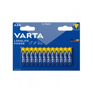 Varta Longlife Power AAA İnce Alkalin Pil 12'li Paket (Blister)