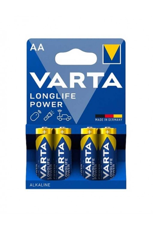 Varta 4906 Longlife Power Alkalin AA Kalem Pil 4'lü Paket (Blister) Varta 4906 Longlife Power Alkalin AA Kalem Pil 4'lü Paket (Blister)