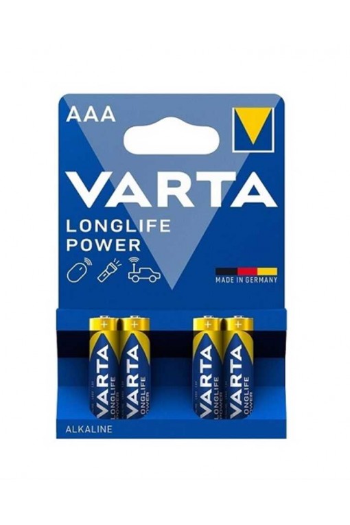 Varta 4903 Longlife Power Alkalin AAA İnce Kalem Pil 4'lü Paket (Blister) Varta 4903 Longlife Power Alkalin AAA İnce Kalem Pil 4'lü Paket (Blister)