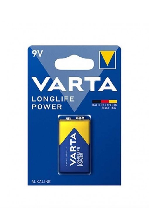 Varta 6LR61 Longlife Power Alkalin 9V Pil Tekli Paket (Blister)
