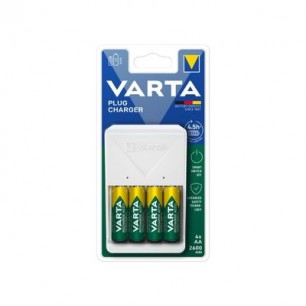 Varta Pil Şarj Cihazı + 4 Adet 2600mAh AA Pil (Plug Charger)