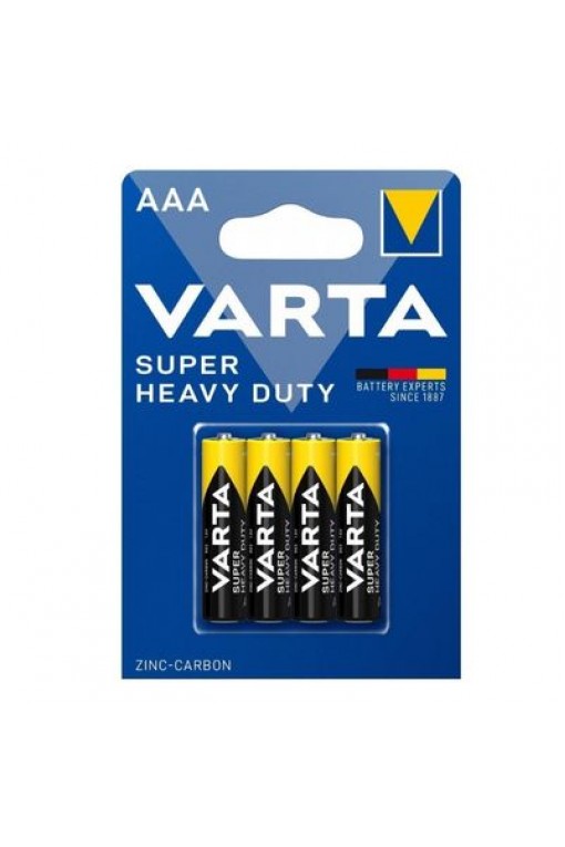 Varta Super Heavy Duty / SuperLife Manganez AAA Kalem Pil 4'lü Paket Varta Super Heavy Duty / SuperLife Manganez AAA Kalem Pil 4'lü Paket