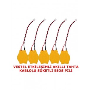 Vestel Etkileşimli Akıllı Tahta Kablolu Soketli Bios Pili 5 Adet