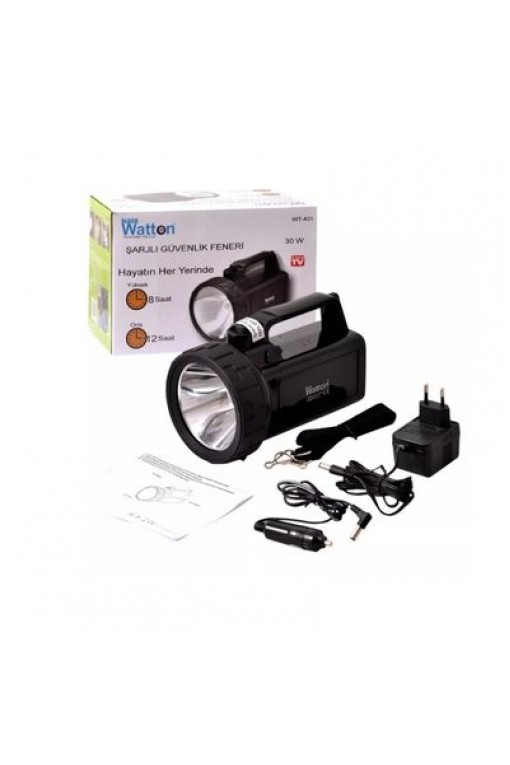 Watton WT-401 30 Watt Şarj Edilebilir Güvenlik Feneri