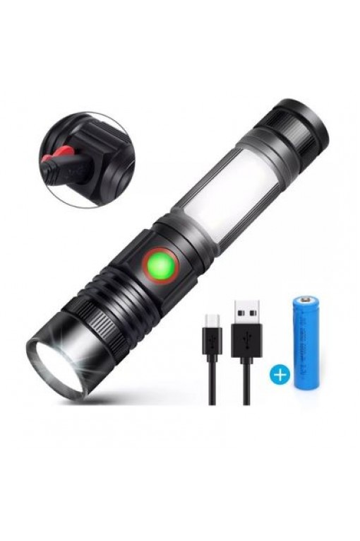 Watton Wt-601 Geniş Açılı P50 Led Şarjlı El Feneri Watton Wt-601 Geniş Açılı P50 Led Şarjlı El Feneri