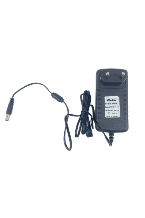 Weko 12 Volt 1 Amper Plastik Kasa Priz Tipi Adaptör (5.5x2.5 Uçlu)