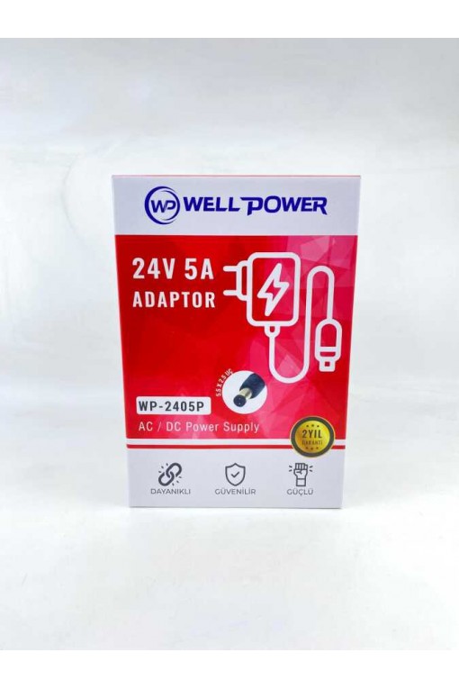 WELLPOWER WP-2405P Adaptör 24 Volt 5 Amper