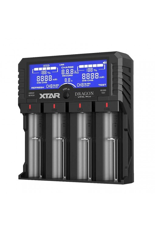 XTAR Dragon VP4 Plus Pil Şarj Aleti | Li-Ion & Ni-MH Akıllı Şarj Cihazı