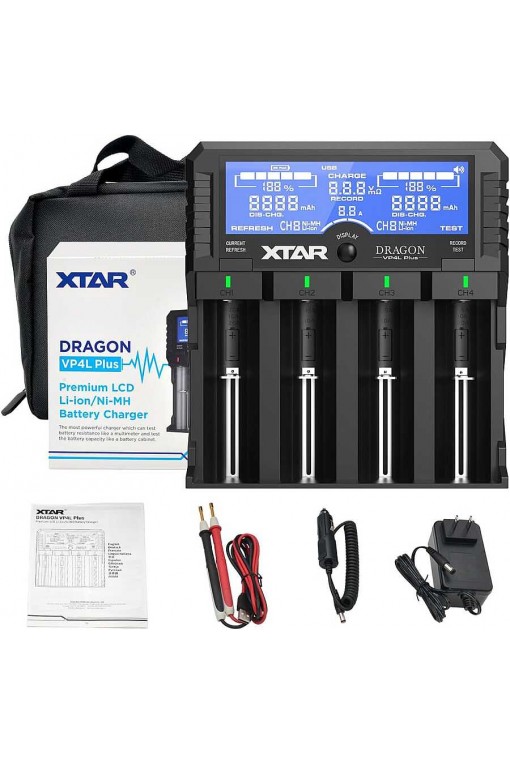 XTAR Dragon VP4 Plus Pil Şarj Aleti | Li-Ion & Ni-MH Akıllı Şarj Cihazı