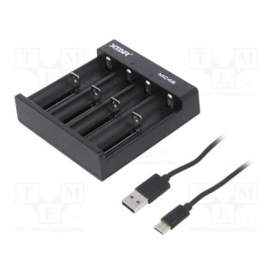 XTAR MC4S Pil Şarj Aleti 4 Slot 18650 21700 Li-ion Akıllı Hızlı Şarj Cihazı USB-C