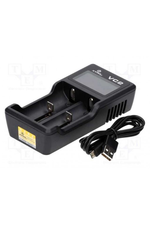 XTAR VC2 Pil Şarj Aleti LCD Ekranlı 18650 26650 Li-ion Akıllı Şarj Cihazı