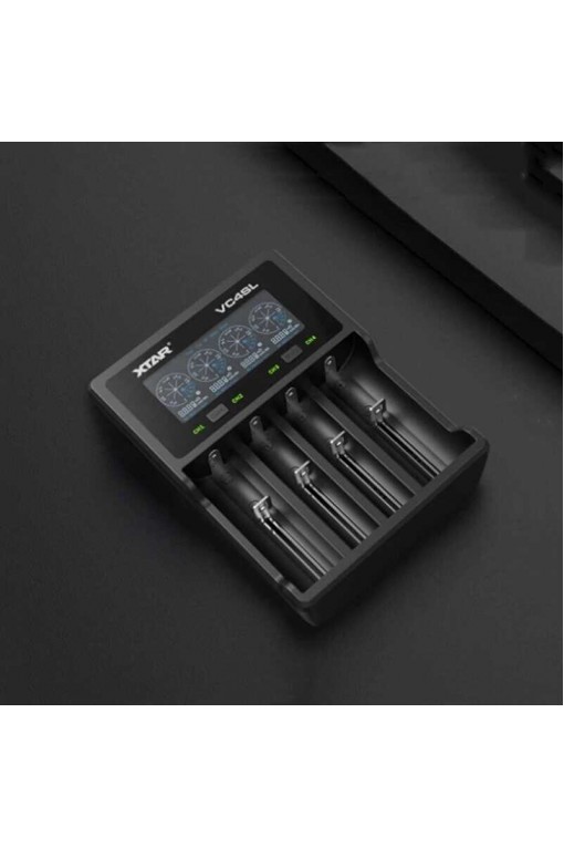 XTAR VC4SL LCD Ekranlı Pil Şarj Aleti 4'lü 18650 21700 Li-ion Ni-MH Akıllı Hızlı Şarj
