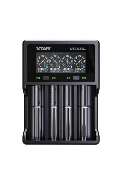 XTAR VC4SL LCD Ekranlı Pil Şarj Aleti 4'lü 18650 21700 Li-ion Ni-MH Akıllı Hızlı Şarj