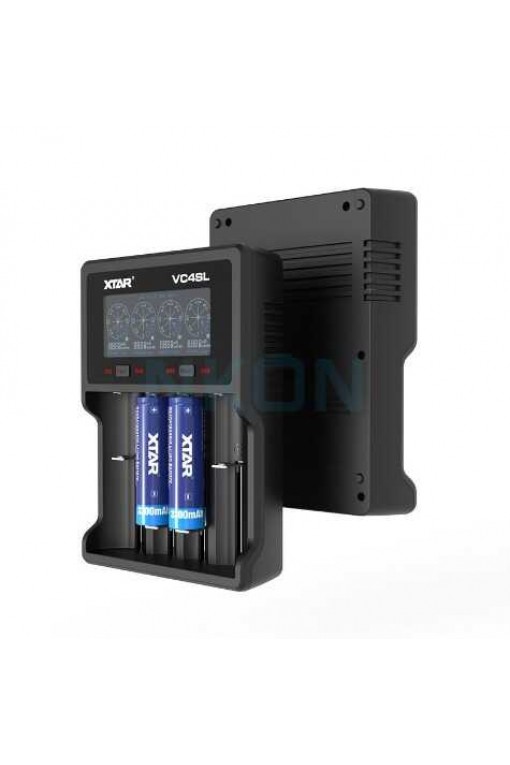 XTAR VC4SL LCD Ekranlı Pil Şarj Aleti 4'lü 18650 21700 Li-ion Ni-MH Akıllı Hızlı Şarj