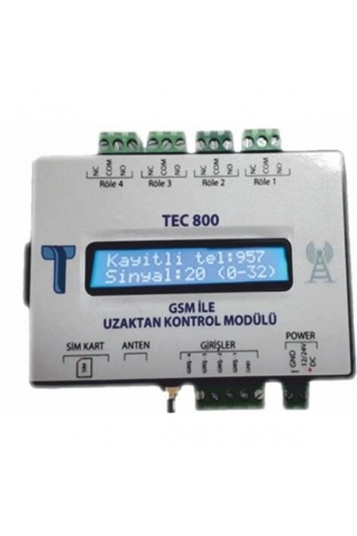 TEC 800 GSM UZAKTAN KAPI KONTROL MODÜLÜ https://kolayagel.com/image/catalog/gsm-modulu/tec-800-gsm-uzaktan-kapi-kontrol-modulu-1.jpg