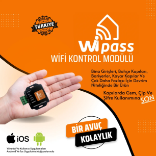 WiPASS Wi-Fi Kontrol Modülü - Kapı Açma Modülü