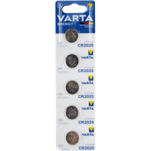 Varta CR2025 3V Lityum Düğme Pil 5'li Paket Varta CR2025 3V Lityum Düğme Pil 5'li Paket